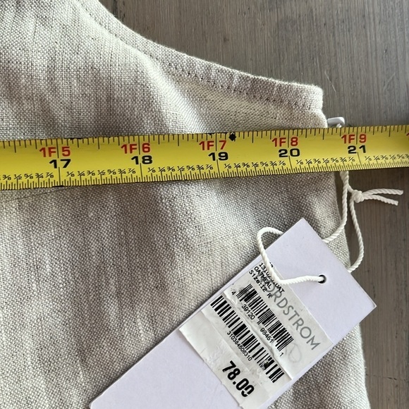 Reformation Adalyn Linen Crop Top Size 12 - Picture 6 of 10